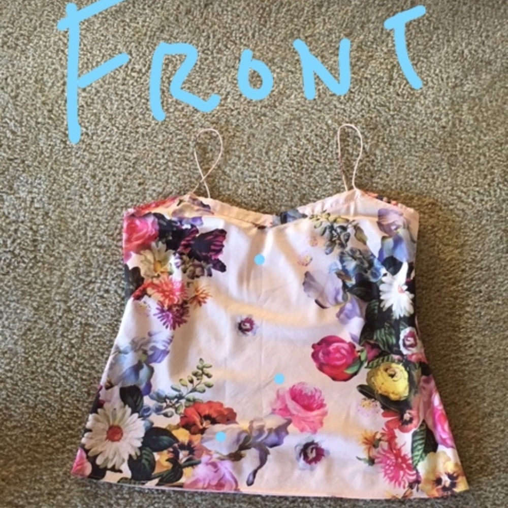 Ted Baker London Silk Floral Cami Tank Top-Medium